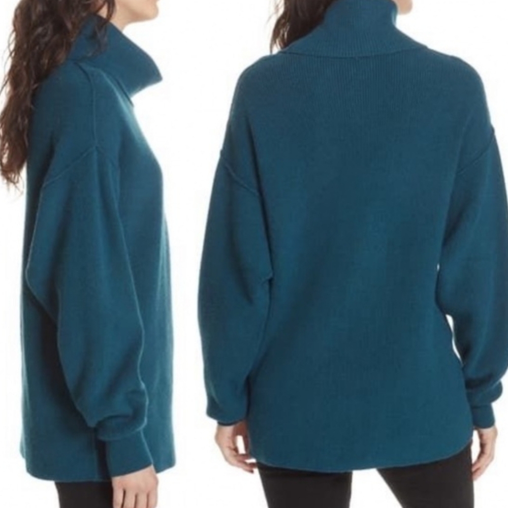 Free People Softly Structured Knit Tunic Sz L - Picture 3 of 8